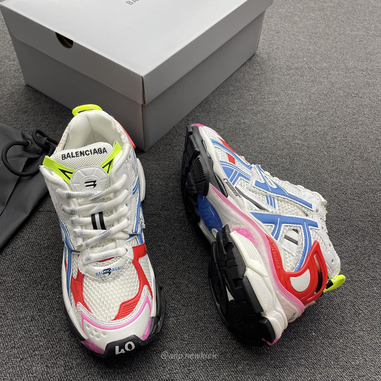 Balenciaga Multicolor Mesh Rubber White 677403 W3rb6 9645 (4) - www.newkick.vip